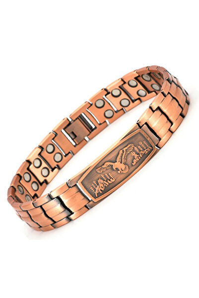 Choice5 LYSL-P Men's Purple Copper Magnetic Therapy Bracelet for Exercise, Ru...