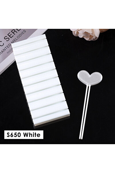 Choice S650 White Nail Transfer Foils Storage Box Rotating Save Tools Stripe ...