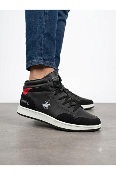 Lütfi Men's Black Short Ankle Sneaker Sports Shoes