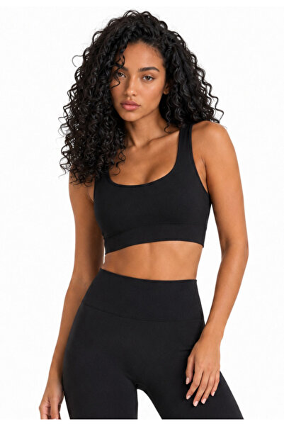 Formactive Black U-Neck Sport Bustier1920-1950-Bst