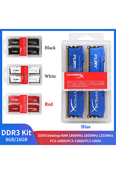 Hyper DDR3 Memory RAM 16 GB (2 x 8 GB) 1866 CL10 RED X KIT