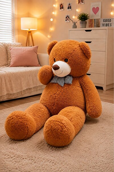 STORE24 180-190 cm Premium Papyonlu Peluş Ayı – %100 Yerli Üretim Hediye Ayıcık