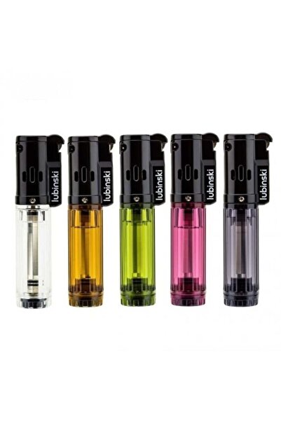 Lubinski Basic Slim Tek Torch Puro Çakmağı Mor