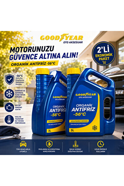 Goodyear Pro Defense Kırmızı Organik Antifriz -56°C 3 Lt (2 x 3 Litre)