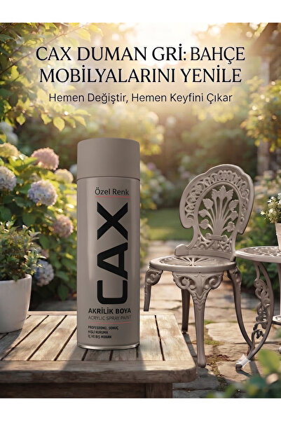 caxcolors CAX Rengi Akrilik Sprey Boya 400ml - Ahşap Bahçe Mobilyası ve Hobi ...