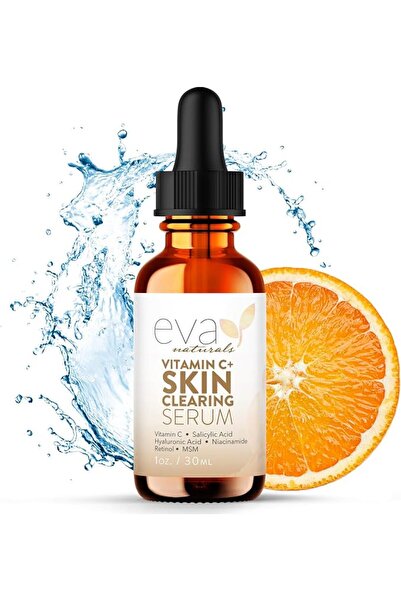 Eva Naturals Vitamin C Serum for Face - Skin Clearing Serum with Salicylic Ac...