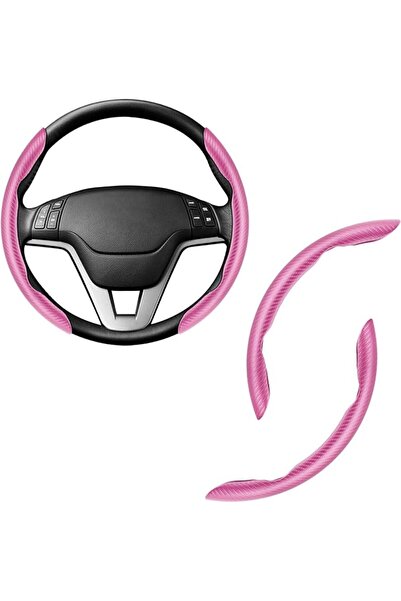 Amiss Car Carbon Fiber Anti-Skid Steering Wheel Cover, Segmented Protector, B...