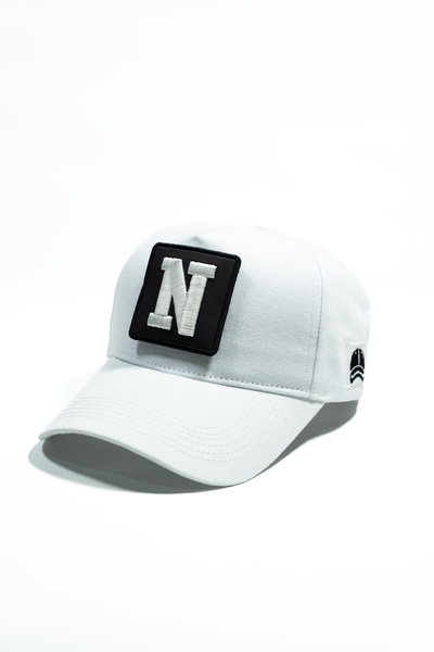 all hats Interchangeable Patch Hat with Letter N Patch Detail |   Meshless Fl...