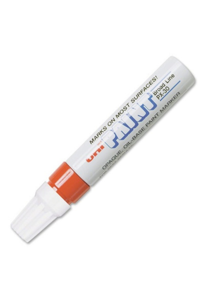 NO NAME Uni-Ball Paint Marker 4.0-8.5 Kesik Uç Kırmızı Markör Kalem