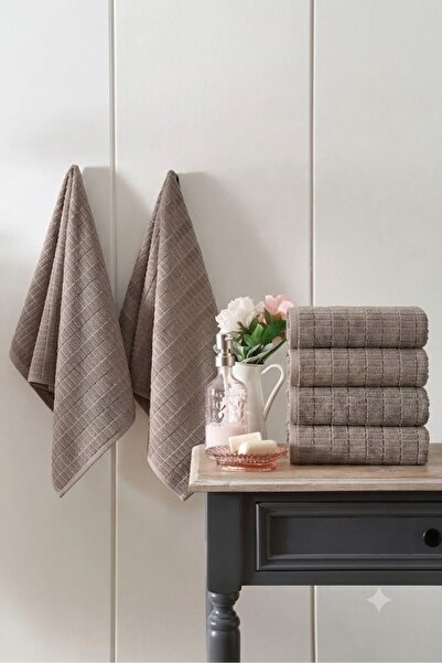 Özdilek Land Towel 6 Pieces 50X80Cm - Beige