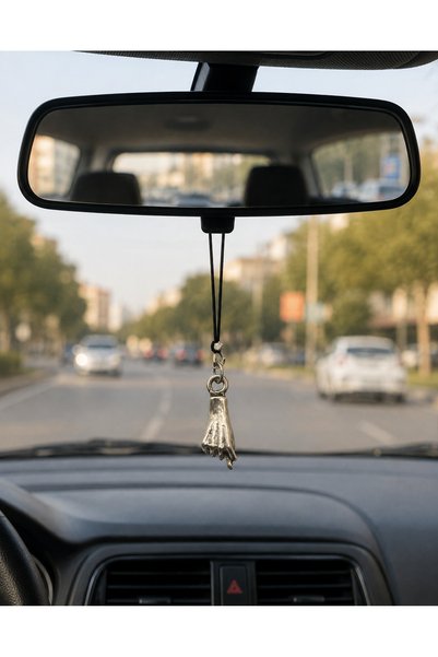 HER ŞEY NOTA www.herseynota.com Car Rearview Mirror Ornament with Hand Gestur...