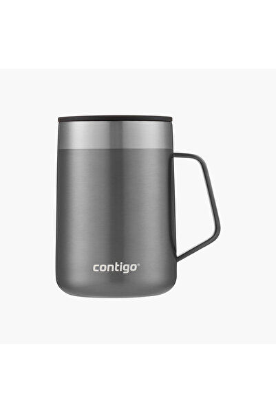 Contigo زجاجة ماء من الفولاذ المقاوم للصدأ بتصميم بسيط مع فوهة منزلقة وتصميم ...