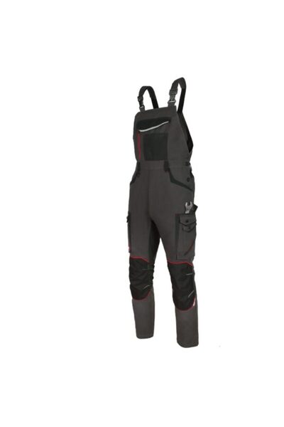 art.mas Pantaloni cu pieptar 260 gsm, Professional 4 Dynamic stretch, negru-g...