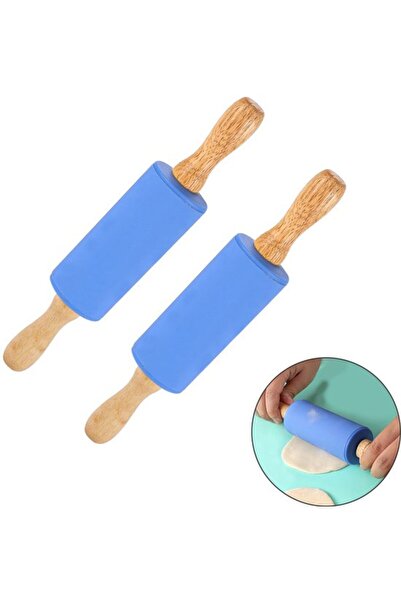 STARSTAR Non-stick rolling pin 2-piece set, silicone, suitable for children, ...