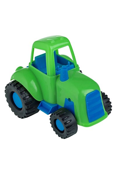 OEM Tractor de jucărie verde și albastru, lungime 18 cm - Vehicul din plastic...