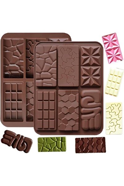 STARSTAR Silicone chocolate molds, 6 shapes, high temperature resistant, non-...