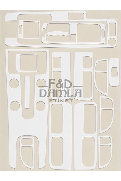 FD Damla Etiket Volvo S40 2003> Dashboard Console Trim Front Chest Mahogany F...