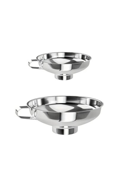 STARSTAR Stainless steel kitchen funnel, wide mouth with handle, available in...