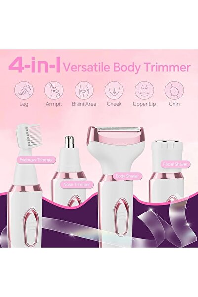 GENERAL 4 in 1 Electric Razors for Women, Portable Electric Shaver for Women,...
