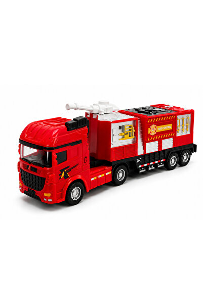 Prlk toys شاحنة إطفاء دومان 26 سم - لعبة شاحنة إطفاء