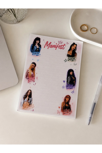 Genel Markalar Manifest Temalı A5 Boyut Çek Kopar Not Defteri – 50 Yaprak