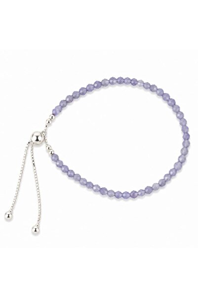 craftmystic Bratara Argint 925 cu Tanzanit Fatetat 3 mm - Inspiratie si Echil...