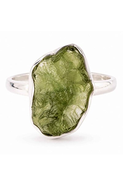 craftmystic Δαχτυλίδι από ασήμι 925 με ακανόνιστη Μολδαβίτη - Μεταμόρφωση και...