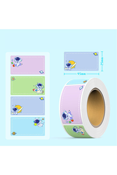 dp Craft ROLL LABEL STICKERS - SPACE, 4,5 X 2,5CM, 100 PCS