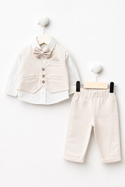 Mou&Kou Baby Boy Mevlüt & Special Occasion Set 0-3 / 3-6 Months – Bow Tie, Ve...