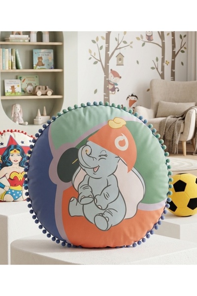 Taç Lisanslı Dumbo Oval 45 cm Kırlent %100 Pamuk