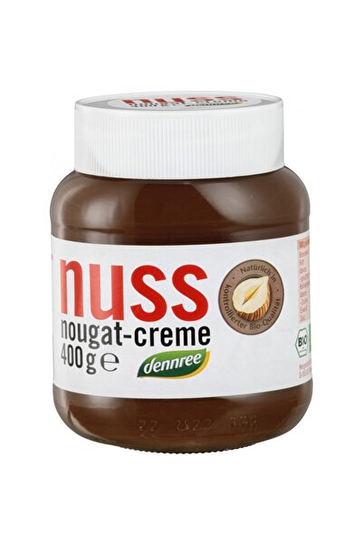 Dennree Cremă de ciocolată și alune Nuss-Nougat bio, 400g
