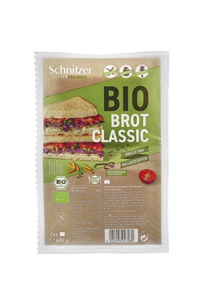 Schnitzer Pâine toast clasică fără gluten, 2x6 felii, bio, 400g