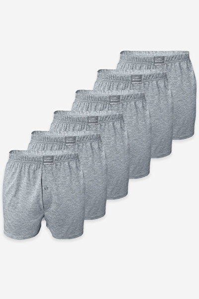 Malabadi Men's Gray 6-Piece Premium Collection Wide Fit Modal Large Size Boxe...