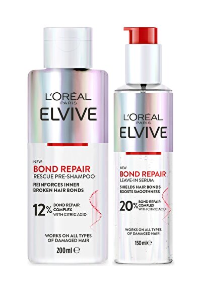 ELSEVE Elvive Bond Repair Şampuan Öncesi Bakım 200 ml + Leave-In Serum 150 ml...