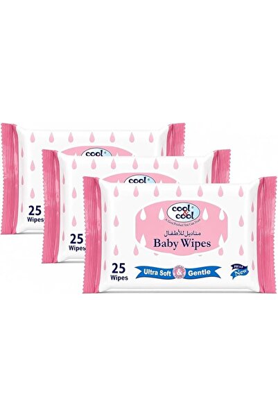 COOL & COOL Baby Wipes Travel Pack, 25 Counts, B2062