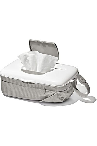 Oxo Tot On-The-Go Wipes Dispenser with Diaper Pouch, Gray