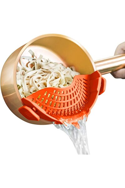 AUOON Clip On Strainer Silicone for All Pots and Pans, Pasta Strainer Clip on...