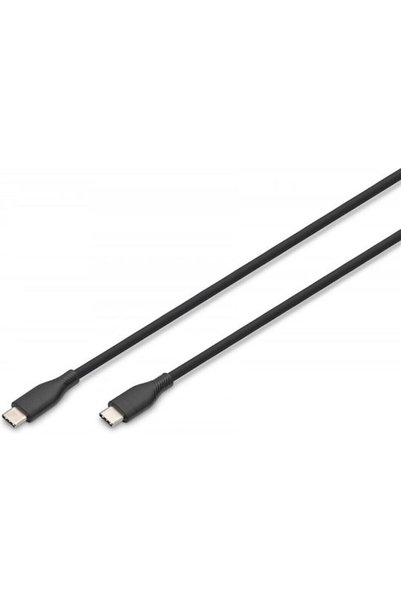 Digitus Καλώδιο USB 2.0 USB-C Αρσενικό - USB-C 60W PD Μαύρο 1μ