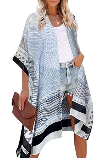 Moss Rose Women's Beach Cover up Swimsuit Kimono Cardigan with Bohemian Flora...
