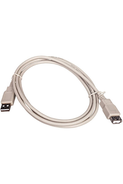 Digitus Καλώδιο USB 2.0 1.8μ A-Αρσενικό σε A-Θηλυκό Γκρι (AK-300202-018-E)