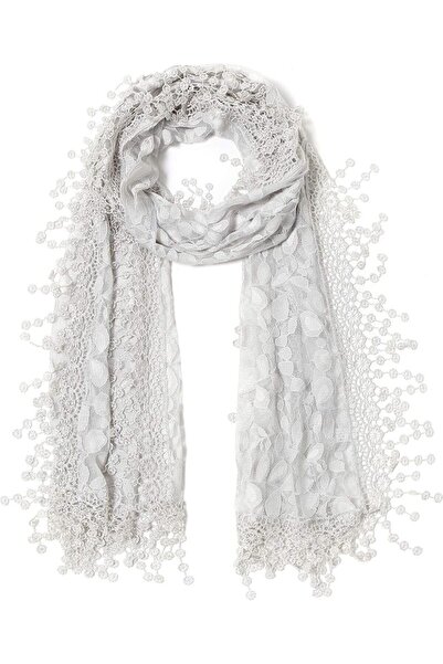 Cindy Wume Cindy and Wendy Lightweight Soft Leaf Lace Fringes Scarf shawl for...