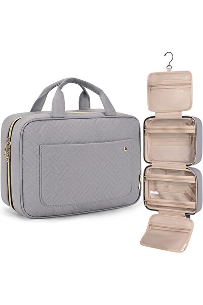 BAGSMART Toiletry Bag Travel Bag with Hanging Hook, Water-resistant Makeup Co...