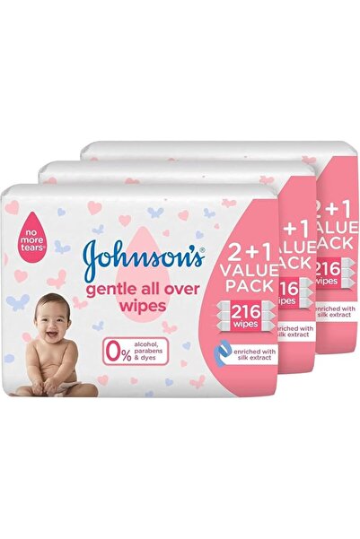 Johnson's Baby Johnson’s Gentle All Over Wipes, Enriched with Silk Extract, A...