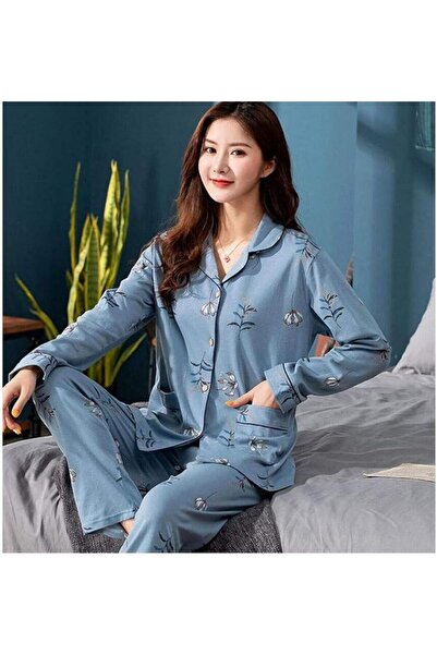 GENERAL New Fashion Ladies Pajamas Set Pajamas Ladies Cute Girls Long Sleeve ...