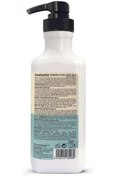 Babaria Vit B3 body milk 500ml