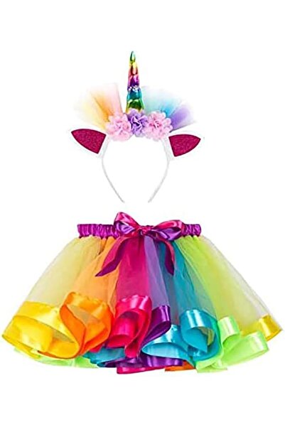 Bingcute Baby Girls Rainbow Mini Tutu Skirt Party Costume Dress for Girls, Sk...