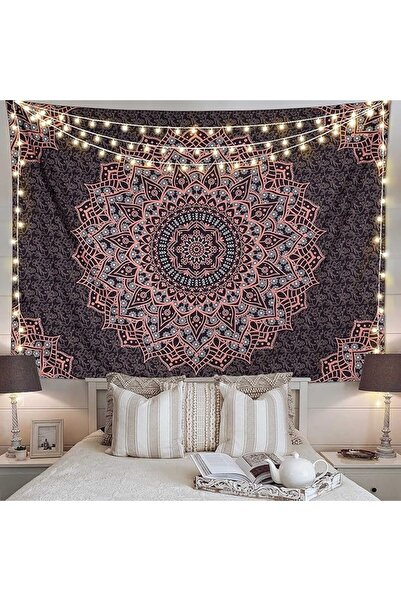 GENERAL Edeesky Black Blue Mandala Tapestry Wall Hanging Vintage Tapestries A...