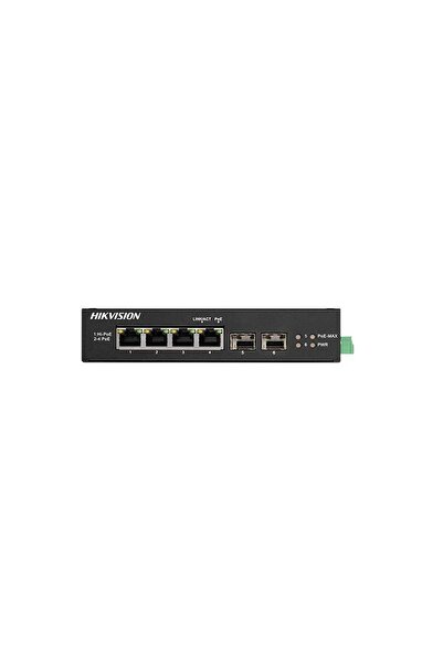 Hikvision DS-3T0506HP-E/HS Switch industrial Gigabit PoE, 4 porturi + 2 SFP, ...