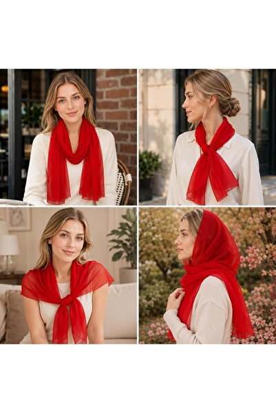 YOUR SMİLE for Women Lightweight Breathable Solid Color Soft Chiffon Long Fas...
