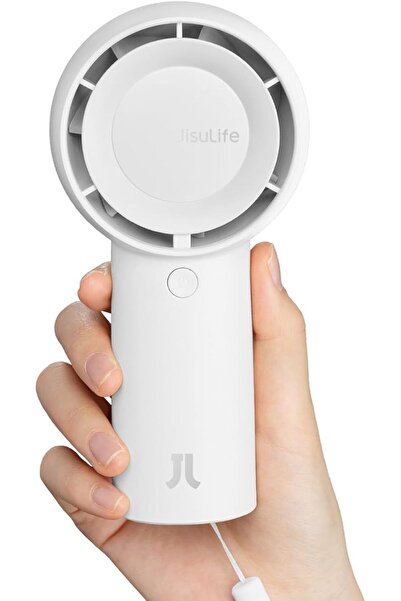 JISULIFE مروحة توربو محمولة باليد [وقت تبريد يصل إلى 16 ساعة] مروحة يدوية صغي...